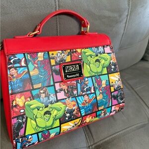 Loungefly Marvel Red Superhero Handbag